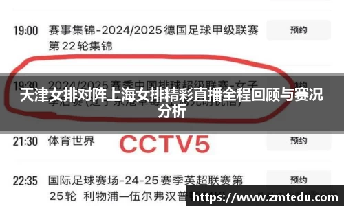 天津女排对阵上海女排精彩直播全程回顾与赛况分析